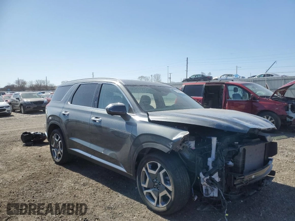 2023 Hyundai Palisade Limited z VIN KM8R5DGE1PU517064, wystawiony jako Copart lot #51810615 z przebiegiem 25 490 mil mil oraz Szkoda całkowita • Salvage title. Historia ofert i sprzedaży dostępna na DreamBid. Obrazek 4.