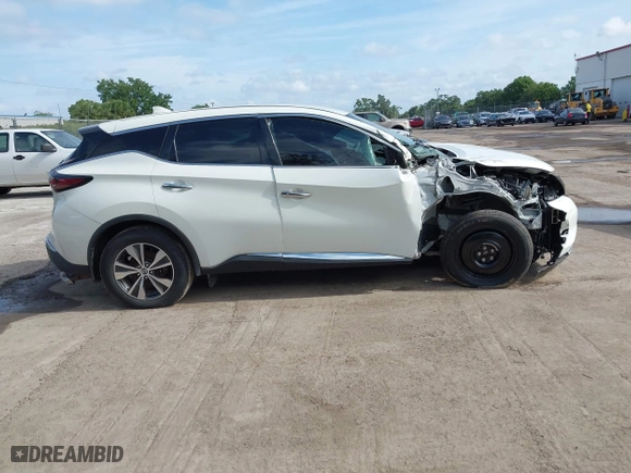 2020 Nissan Murano S with VIN 5N1AZ2AJ6LN163493, listed as a IAAI auction lot 42122077 with 43,989 mi miles. Bid and sale history available at carsss.com. Image 13.