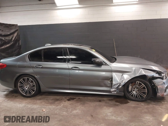 2019 BMW 5 Series 530i xDrive with VIN WBAJA7C54KG911943, listed as a IAAI auction lot 41708165 with 92,948 mi miles. Bid and sale history available at carsss.com. Image 13.