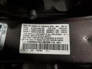 2012 Honda CR-V EX-L с VIN 5J6RM4H76CL080308, выставлен на аукционе Copart как лот 46250675 с пробегом 236 015 миль миль и Списание • Salvage title. История ставок и продаж доступна на DreamBid. Изображение 13.