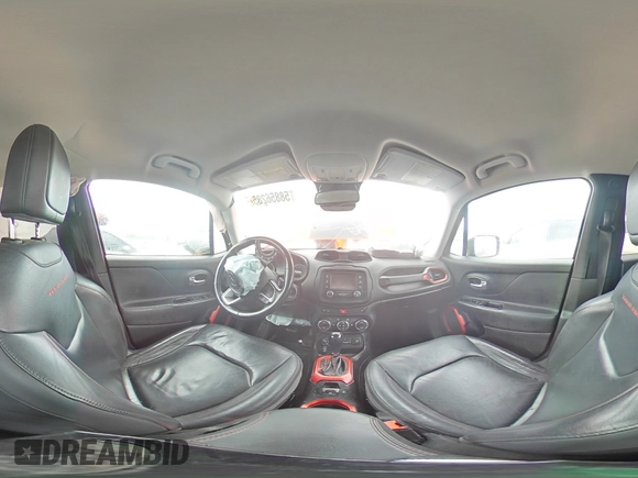 2016 Jeep Renegade Trailhawk with VIN ZACCJBCT5GPD16946, listed as a Copart auction lot 58856285 with Not provided miles and Salvage title. Bid and sale history available at DreamBid. Image 16.