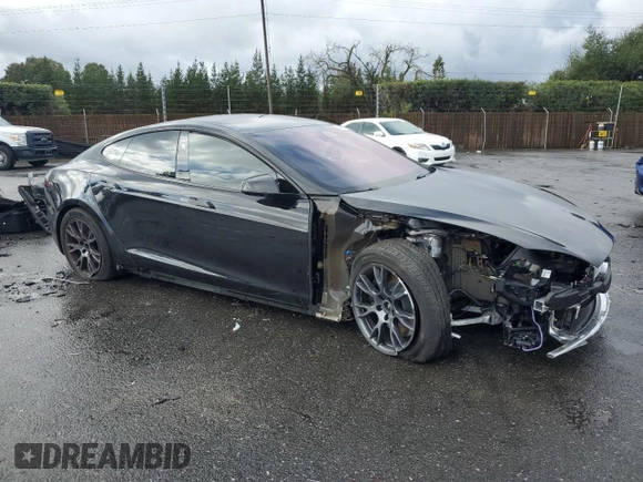 2024 Tesla Model S with VIN 5YJSA1E54RF536092, listed as a Copart auction lot 85934334 with 11,451 mi miles and Salvage title. Bid and sale history available at DreamBid. Image 4.