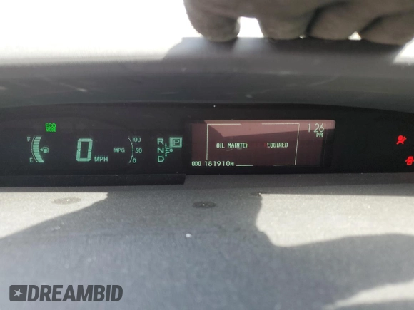 2010 Toyota Prius II with VIN JTDKN3DU5A0164905, listed as a Copart auction lot 49558555 with 181,910 mi miles and Salvage Title. Bid and sale history available at carsss.com. Image 9.