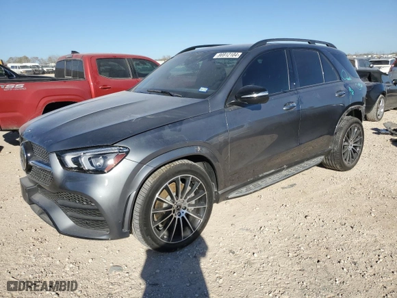 2023 Mercedes-Benz GLE with VIN 4JGFB5KB0PA910392, listed as a Copart auction lot 86912104 with NaN miles and Salvage Title. Bid and sale history available at carsss.com. Image 1.
