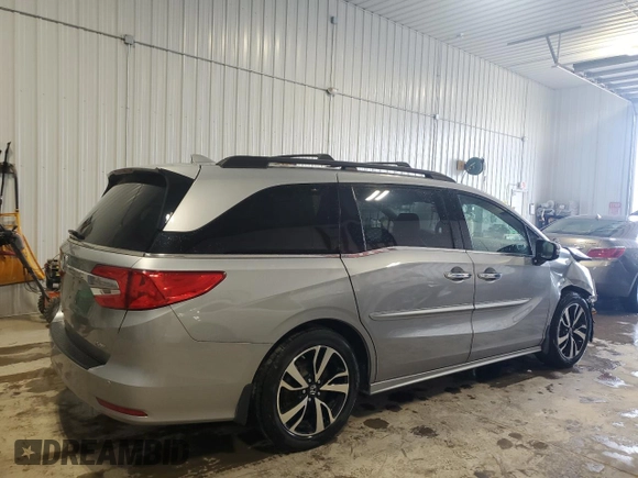 2018 Honda Odyssey Elite с VIN 5FNRL6H98JB036459, выставлен на аукционе Copart как лот 54231155 с пробегом 54 818 миль миль и Списание • Salvage title. История ставок и продаж доступна на DreamBid. Изображение 3.