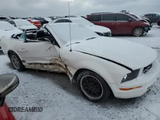 2007 Ford Mustang Deluxe with VIN 1ZVFT84N975330400, listed as a Copart auction lot 87208114 with 159,369 mi miles and Salvage title. Bid and sale history available at DreamBid. Image 4.