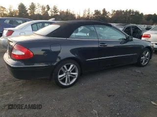 2008 Mercedes-Benz CLK 350 with VIN WDBTK56F78F243702, listed as a Copart auction lot 75625804 with 130,524 mi miles and Salvage Title. Bid and sale history available at DreamBid. Image 3.