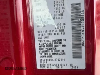 2018 Nissan NV200 SV z VIN 3N6CM0KN1JK70221, wystawiony jako Copart lot #57728825 z przebiegiem 177 867 mil mil oraz Tytuł czysty. Historia ofert i sprzedaży dostępna na DreamBid. Obrazek 10.