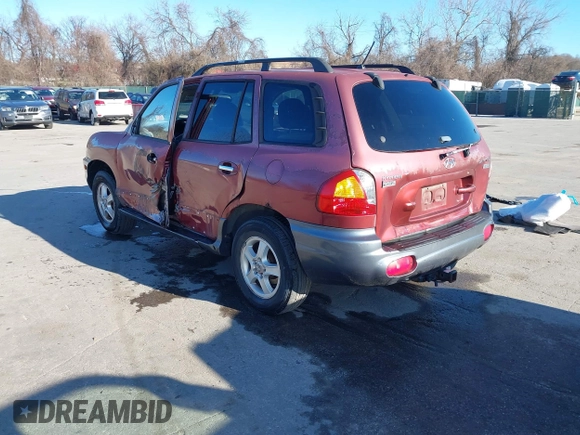 2004 Hyundai Santa Fe GLS with VIN KM8SC13EX4U798868, listed as a IAAI auction lot 41835652 with 222,350 mi miles. Bid and sale history available at carsss.com. Image 3.