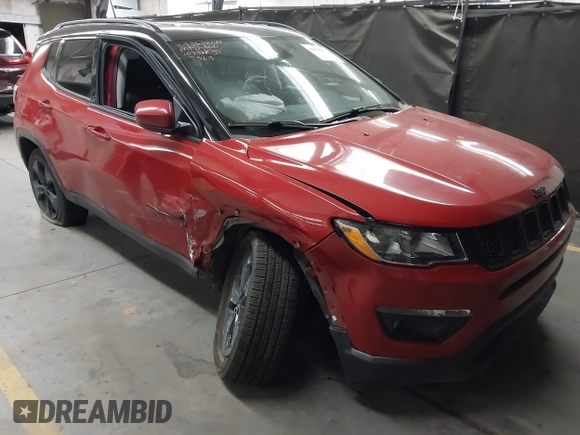 2021 Jeep Compass Altitude with VIN 3C4NJCBB4MT587363, listed as a IAAI auction lot 42540626 with 85,683 mi miles and . Bid and sale history available at DreamBid. Image 1.