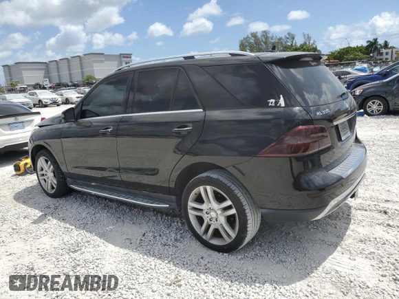 2014 Mercedes-Benz M 350 with VIN 4JGDA5JB1EA351654, listed as a Copart auction lot 55510505 with 193,285 mi miles and Salvage title. Bid and sale history available at DreamBid. Image 2.