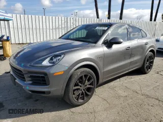 2020 Porsche Cayenne E-Hybrid Hybrid with VIN WP1BE2AY3LDA55144, listed as a Copart auction lot 46893675 with 33,137 mi miles and Salvage title. Bid and sale history available at DreamBid. Image 1.