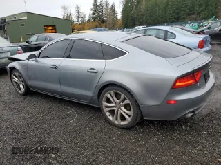 2012 Audi A7 3.0 Premium Plus with VIN WAUSGAFCXCN002273, listed as a Copart auction lot 80582624 with 126,706 mi miles and Salvage Title. Bid and sale history available at carsss.com. Image 2.