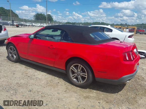 2012 Ford Mustang V6 with VIN 1ZVBP8EM0C5205384, listed as a IAAI auction lot 42513629 with 229,288 mi miles and . Bid and sale history available at DreamBid. Image 3.