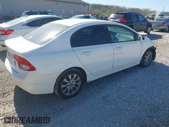 2011 Honda Civic EX-L with VIN 19XFA1F96BE029273, listed as a IAAI auction lot 42052817 with 161,486 mi miles and . Bid and sale history available at DreamBid. Image 4.