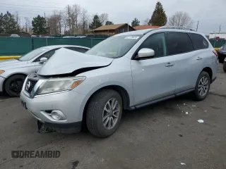2013 Nissan Pathfinder SV z VIN 5N1AR2MM5DC631586, wystawiony jako Copart lot #51178625 z przebiegiem 136 075 mil mil oraz Czysty tytuł • Clean title. Historia ofert i sprzedaży dostępna na DreamBid. Obrazek 1.