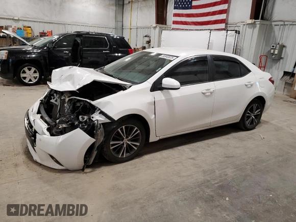 2016 Toyota Corolla L with VIN 2T1BURHE4GC660222, listed as a Copart auction lot 56940025 with 77,968 mi miles and Non repairable. Bid and sale history available at DreamBid. Image 1.