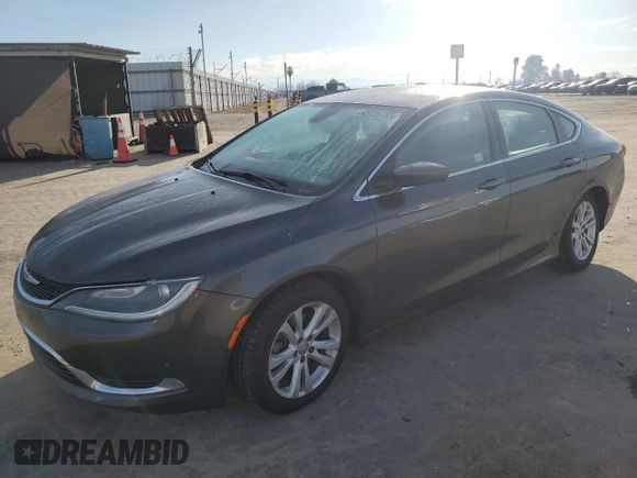 2015 Chrysler 200 Limited z VIN 1C3CCCAB0FN675000, wystawiony jako Copart lot #48125755 z przebiegiem 132 501 mil mil oraz Szkody całkowita. Historia ofert i sprzedaży dostępna na DreamBid. Obrazek 1.