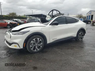 2022 Ford Mustang Mach-E Premium with VIN 3FMTK3R71NMA28401, listed as a Copart auction lot 48743085 with Not Provided miles and Salvage Title. Bid and sale history available at DreamBid. Image 1.