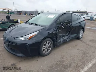 2022 Toyota Prius L Eco with VIN JTDKAMFU8N3188361, listed as a IAAI auction lot 41726369 with 48,517 mi miles. Bid and sale history available at carsss.com. Image 2.