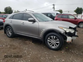 2010 Infiniti FX with VIN JN8AS1MW4AM850747, listed as a Copart auction lot 73314874 with 190,707 mi miles and Salvage Title. Bid and sale history available at DreamBid. Image 4.