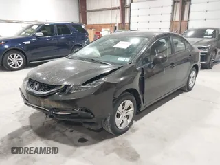 2013 Honda Civic LX with VIN 19XFB2F54DE264712, listed as a IAAI auction lot 42116713 with 45,574 mi miles and . Bid and sale history available at DreamBid. Image 2.