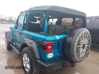 2020 Jeep Wrangler Sport S with VIN 1C4GJXAN4LW263737, listed as a IAAI auction lot 41983063 with 38,209 mi miles and . Bid and sale history available at DreamBid. Image 3.