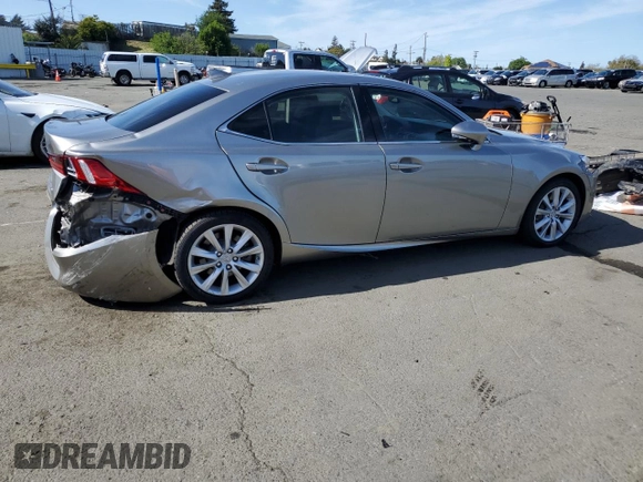 2016 Lexus IS 200t with VIN JTHBA1D20G5038041, listed as a Copart auction lot 52148465 with 97,981 mi miles and Salvage Title. Bid and sale history available at DreamBid. Image 3.
