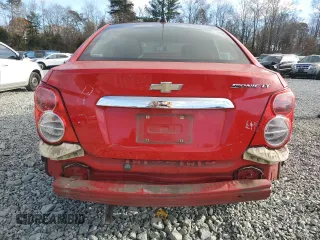 2015 Chevrolet Sonic LT with VIN 1G1JC5SH5F4198290, listed as a Copart auction lot 81277654 with 91,396 mi miles and Salvage Title. Bid and sale history available at DreamBid. Image 6.