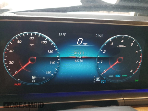 2020 Mercedes-Benz GLS 450 with VIN 4JGFF5KE3LA206471, listed as a Copart auction lot 47861325 with 62,735 mi miles and Salvage Title. Bid and sale history available at DreamBid. Image 9.