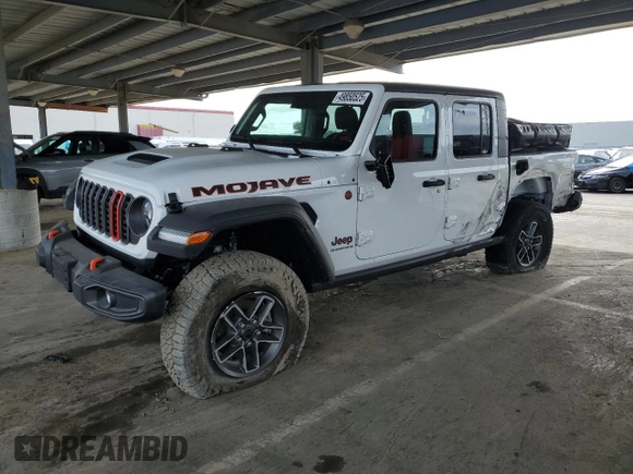 2024 Jeep Gladiator Mojave X с VIN 1C6JJTEGXRL105429, выставлен на аукционе Copart как лот 49850525 с пробегом 4 692 миль миль и Списание • Salvage title. История ставок и продаж доступна на DreamBid. Изображение 1.