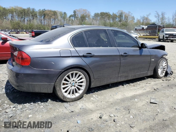 2006 BMW 3 Series 330i with VIN WBAVB33586PS16264, listed as a Copart auction lot 52257995 with 182,857 mi miles and Salvage Title. Bid and sale history available at DreamBid. Image 3.