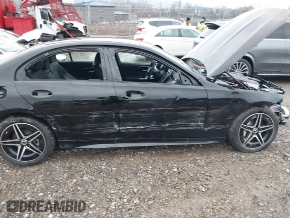 2025 Mercedes-Benz C 300 with VIN W1KAF4HB7SR244183, listed as a IAAI auction lot 41663163 with 1,291 mi miles and . Bid and sale history available at DreamBid. Image 6.