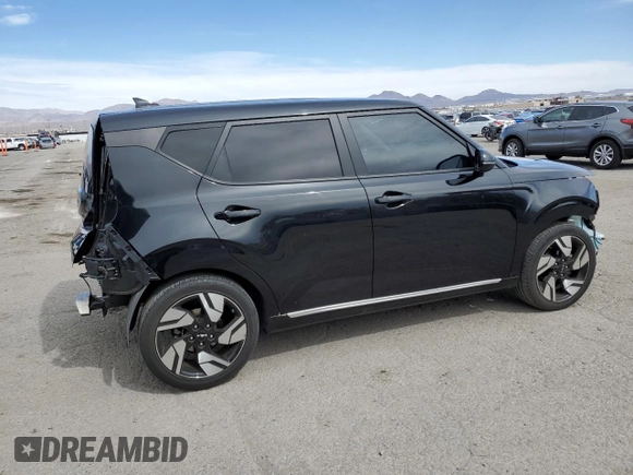 2023 Kia Soul GT-Line with VIN KNDJ53AU5P7843587, listed as a Copart auction lot 48589915 with 28,719 mi miles and Salvage Title. Bid and sale history available at carsss.com. Image 3.