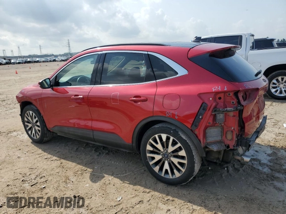 2020 Ford Escape Titanium Hybrid with VIN 1FMCU0DZ1LUA75325, listed as a Copart auction lot 53670815 with 81,220 mi miles and Salvage title. Bid and sale history available at DreamBid. Image 2.