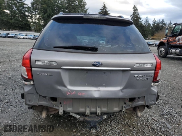 2008 Subaru Outback XT Limited with VIN 4S4BP63C184361475, listed as a Copart auction lot 80150844 with 195,699 mi miles and Salvage title. Bid and sale history available at DreamBid. Image 6.