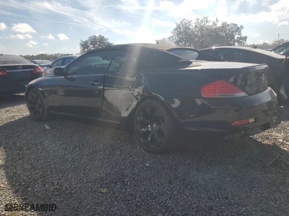 2006 BMW 6 Series 650Ci with VIN WBAEK13426CN77735, listed as a Copart auction lot 43308245 with 87,584 mi miles and Salvage Title. Bid and sale history available at carsss.com. Image 2.
