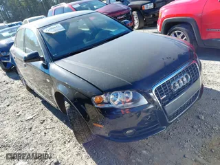 2008 Audi A4 2.0T with VIN WAUDF78E28A134584, listed as a IAAI auction lot 41300123 with 84,148 mi miles. Bid and sale history available at carsss.com. Image 1.