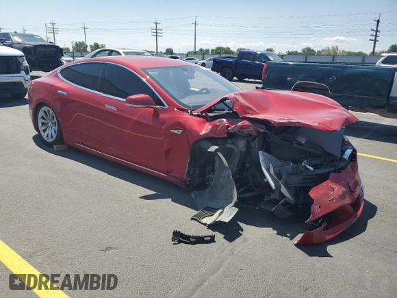 2016 Tesla Model S 90D with VIN 5YJSA1E26GF150180, listed as a Copart auction lot 59776265 with 141,218 mi miles and Salvage title. Bid and sale history available at DreamBid. Image 4.