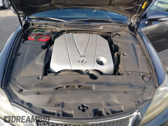 2011 Lexus IS with VIN JTHBE5C28B5027536, listed as a IAAI auction lot 41483620 with 235,603 mi miles. Bid and sale history available at carsss.com. Image 10.