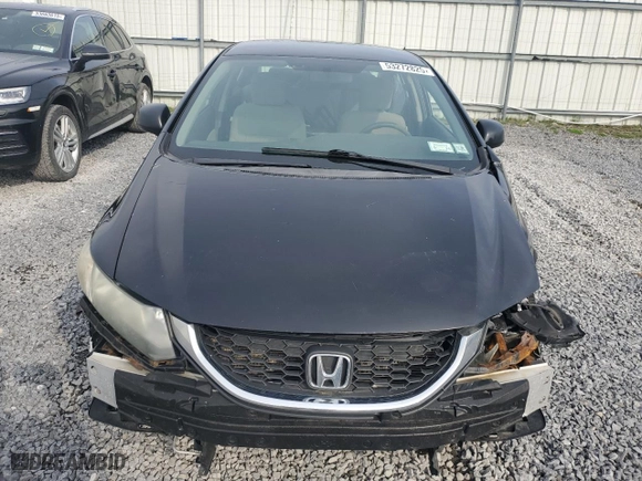 2013 Honda Civic Sdn LX with VIN 2HGFB2F57DH600701, listed as a Copart auction lot 53272825 with 256,244 mi miles and Salvage Title. Bid and sale history available at carsss.com. Image 5.