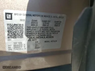 2018 GMC Terrain SLE with VIN 3GKALMEV4JL403835, listed as a Copart auction lot 47097055 with 116,789 mi miles and Salvage Title. Bid and sale history available at carsss.com. Image 13.