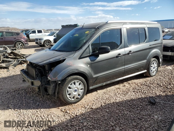 2017 Ford Transit Connect XLT z VIN NM0GE9F70H1338655, wystawiony jako Copart lot #87490064 z przebiegiem 95 902 mil mil oraz Szkoda całkowita • Salvage title. Historia ofert i sprzedaży dostępna na DreamBid. Obrazek 1.