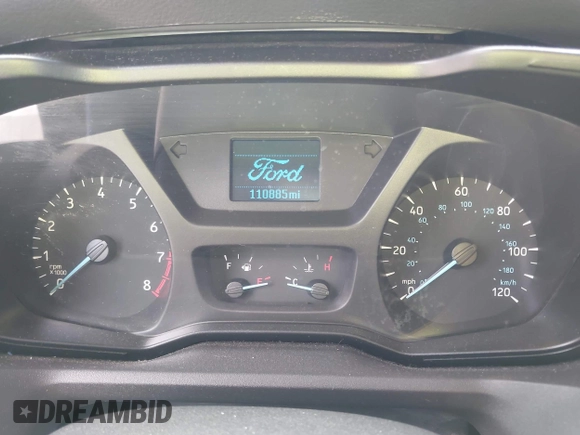 2018 Ford Transit with VIN 1FTYR2CM7JKB42208, listed as a IAAI auction lot 41909994 with 110,885 mi miles. Bid and sale history available at carsss.com. Image 7.