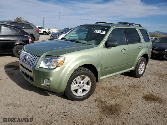 2009 Mercury Mariner Hybrid with VIN 4M2CU29389KJ09618, listed as a Copart auction lot 51431185 with 137,881 mi miles and Clean Title. Bid and sale history available at carsss.com. Image 1.