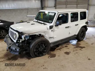 2025 Jeep Wrangler Sahara with VIN 1C4RJXP61SW601229, listed as a Copart auction lot 64290925 with 1,987 mi miles and Clean title. Bid and sale history available at DreamBid. Image 1.