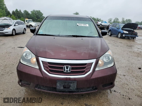 2008 Honda Odyssey LX with VIN 5FNRL38258B080964, listed as a Copart auction lot 59221895 with 168,359 mi miles and Salvage title. Bid and sale history available at DreamBid. Image 5.