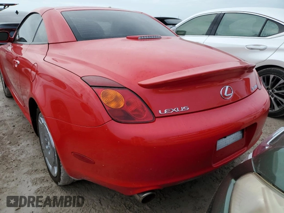 2002 Lexus SC with VIN JTHFN48Y420023585, listed as a Copart auction lot 75037044 with Not Provided miles and Salvage Title. Bid and sale history available at carsss.com. Image 6.