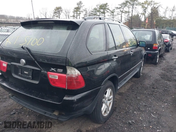 2004 BMW X5 3.0i with VIN 5UXFA13564LU31014, listed as a IAAI auction lot 41848344 with 999,999 mi miles. Bid and sale history available at carsss.com. Image 4.