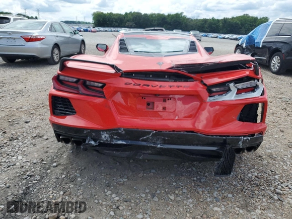 2022 Chevrolet Corvette 1LT with VIN 1G1YA2D43N5111511, listed as a Copart auction lot 57722565 with Not provided miles and Salvage title. Bid and sale history available at DreamBid. Image 6.